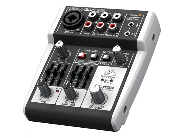 Mixer de áudio Behringer XENYX 302USB