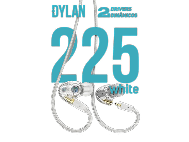 Fone de Ouvido Dylan IN EAR M.Palco DE-225 Branco