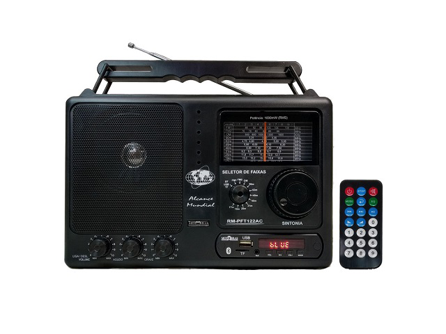 Rádio Motobras 12 Faixas (FM1+FM2+OM+8 OC) RM-PFT122AC