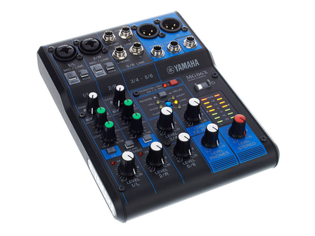 Mixer de áudio Yamaha - MG06X