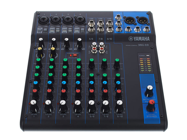 Mixer de áudio Yamaha - MG10