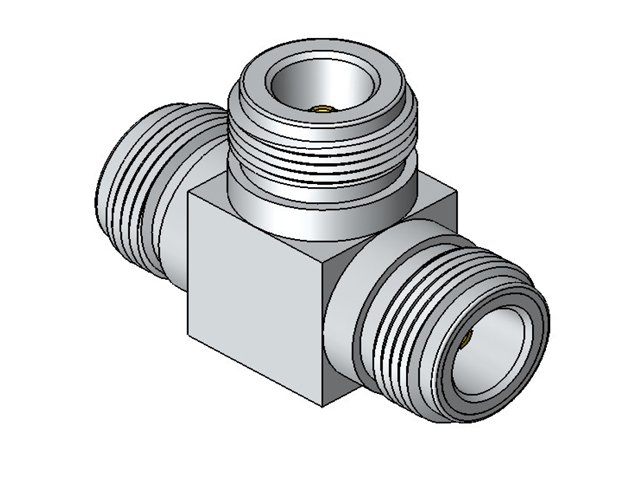 Adaptador N tripla fêmea - Klc - CA-4