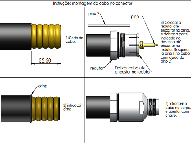 Conector N macho ( cabo 7/8) - Klc - KLM-51