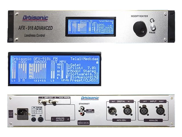 Processador de Áudio Digital Orbisonic - AFX 918 ADVANCED
