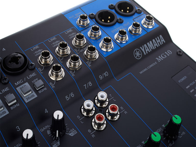 Mixer de áudio Yamaha - MG10