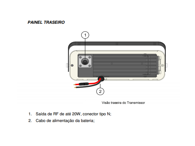 Link em UHF de 450 MHz -  SP1045 Móvel - Teletronix