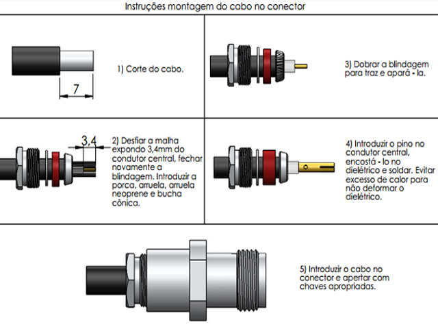 Conector TNC fêmea - Klc - TF-3