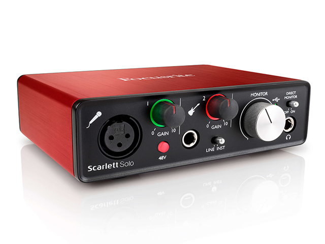 Interface de Áudio Focusrite Scarlett Solo