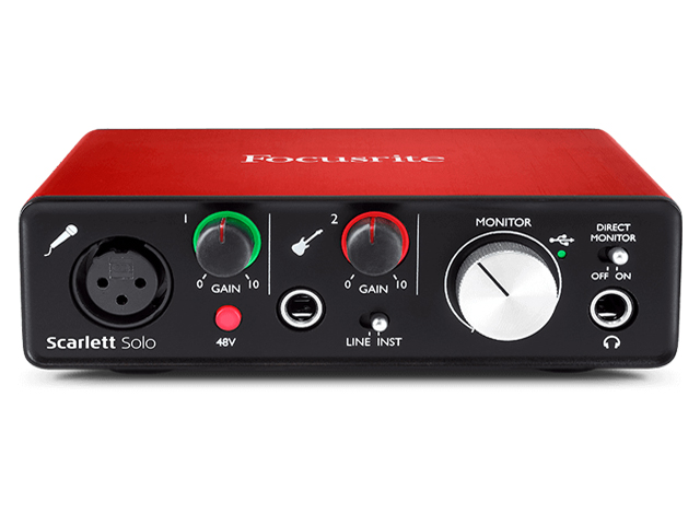 Interface de Áudio Focusrite Scarlett Solo