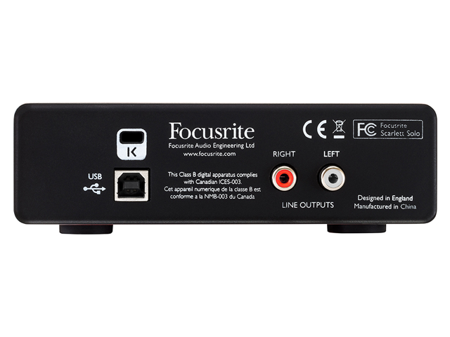 Interface de Áudio Focusrite Scarlett Solo