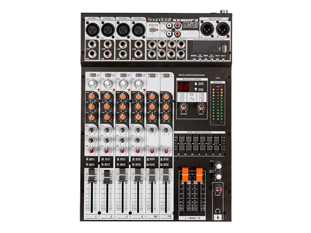 Mixer de áudio SOUNDCRAFT - SX802FX-USB