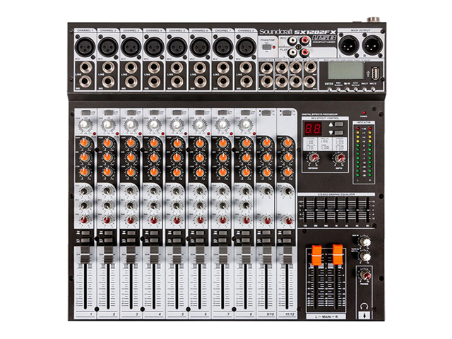 Mixer de áudio SOUNDCRAFT - SX1202FX-USB