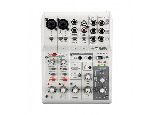 Mixer de áudio Yamaha - AG06 MK2