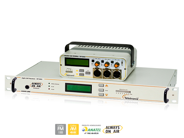 Link em UHF de 450 MHz -  SP1045 Móvel - Teletronix