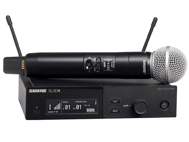 Microfone Sem Fio Shure Duplo DIG.SLXD24/SM58-J58