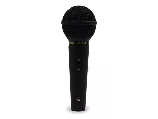 Microfone com fio Leson SM-58 P4 Preto