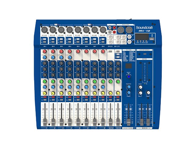 Mixer de áudio Soundcraft MI-12