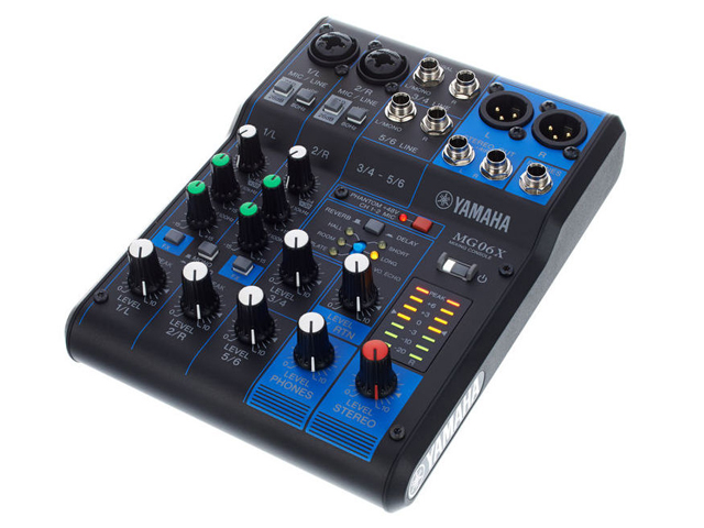 Mixer de áudio Yamaha - MG06X
