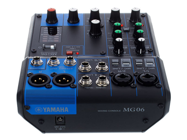 Mixer de áudio Yamaha - MG06