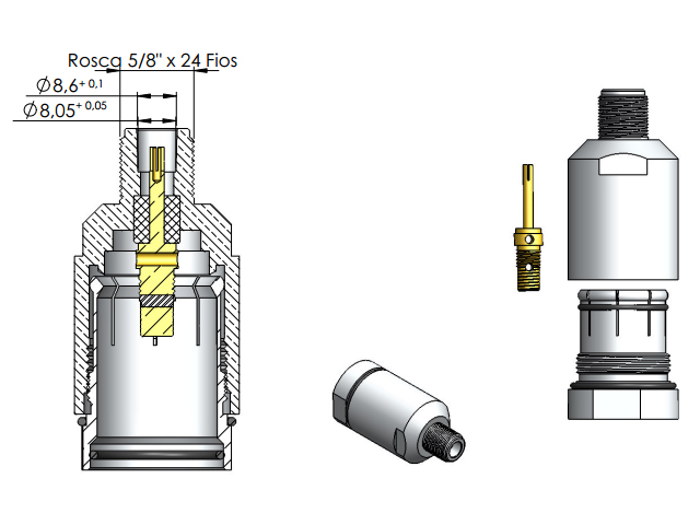 Conector N fêmea LCF7850JA (RFS) - Klc - KLF-51