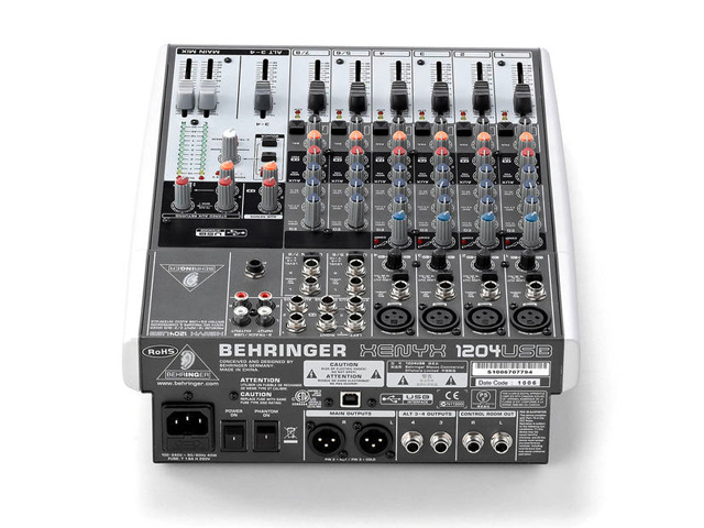 Mixer de Áudio - Behringer Xenyx 1204 USB