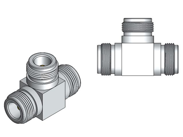 Adaptador N tripla fêmea - Klc - CA-4